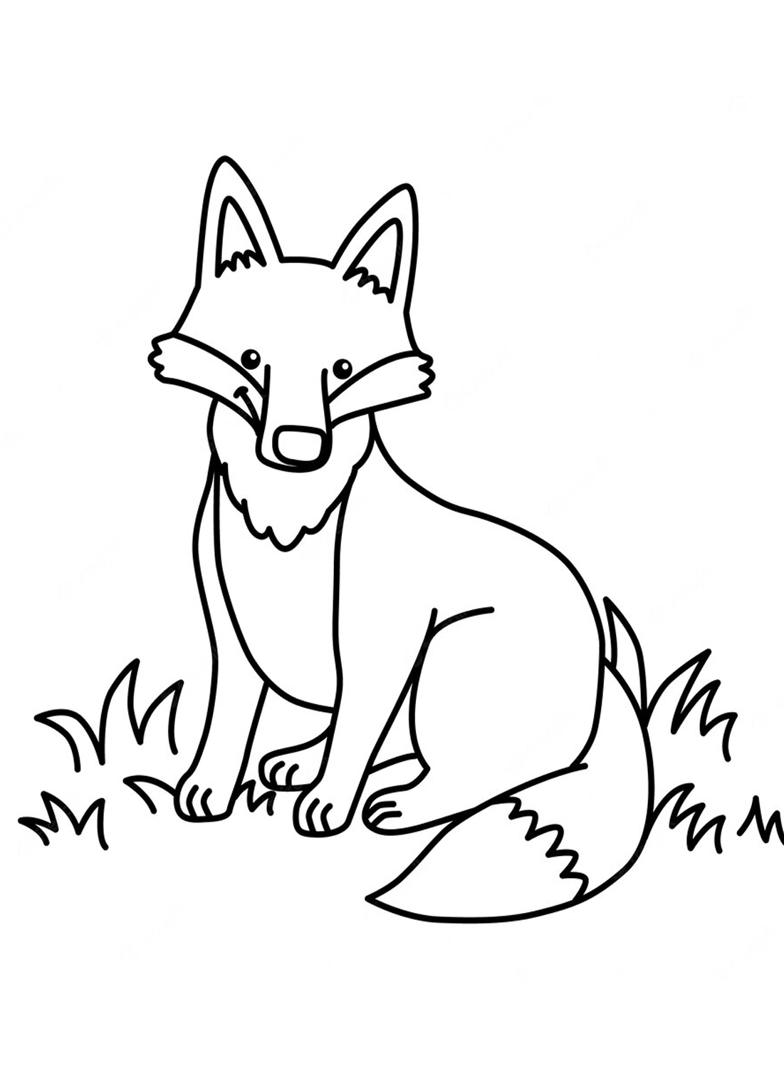 Printable Fox Color Page Free Printable Coloring Pages