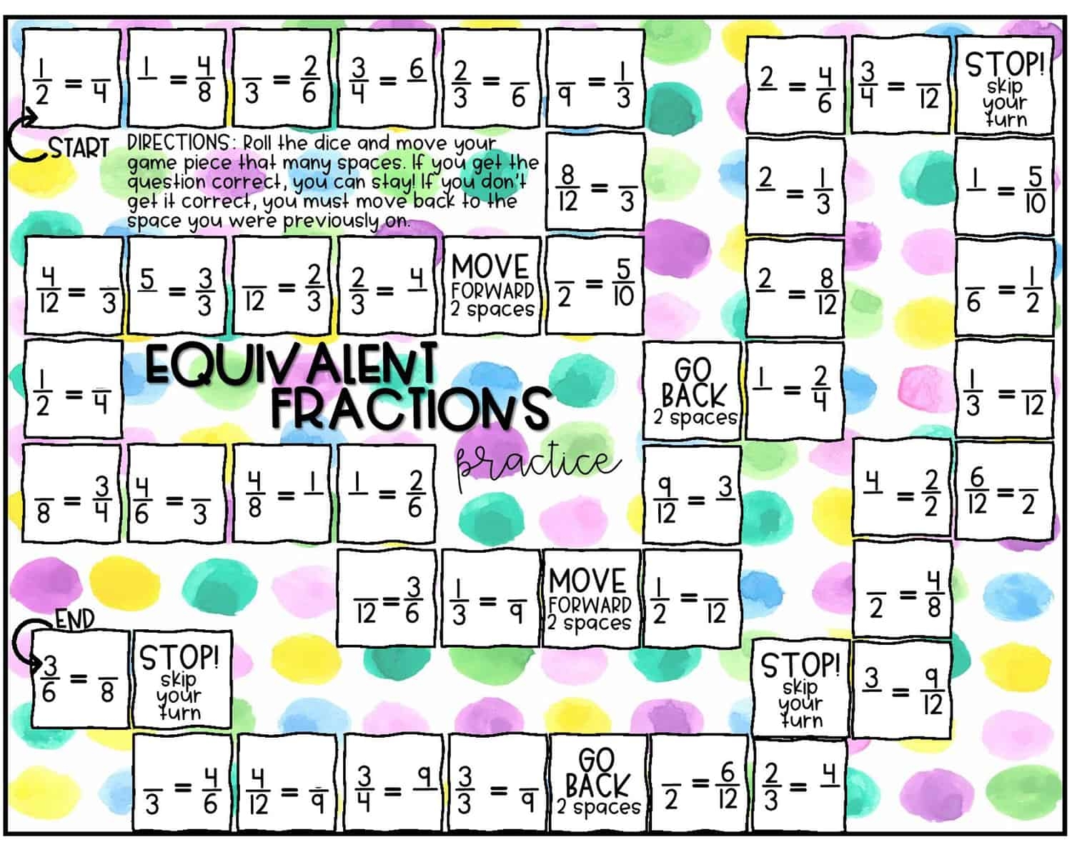 Printable Fraction Games Printable Word Searches