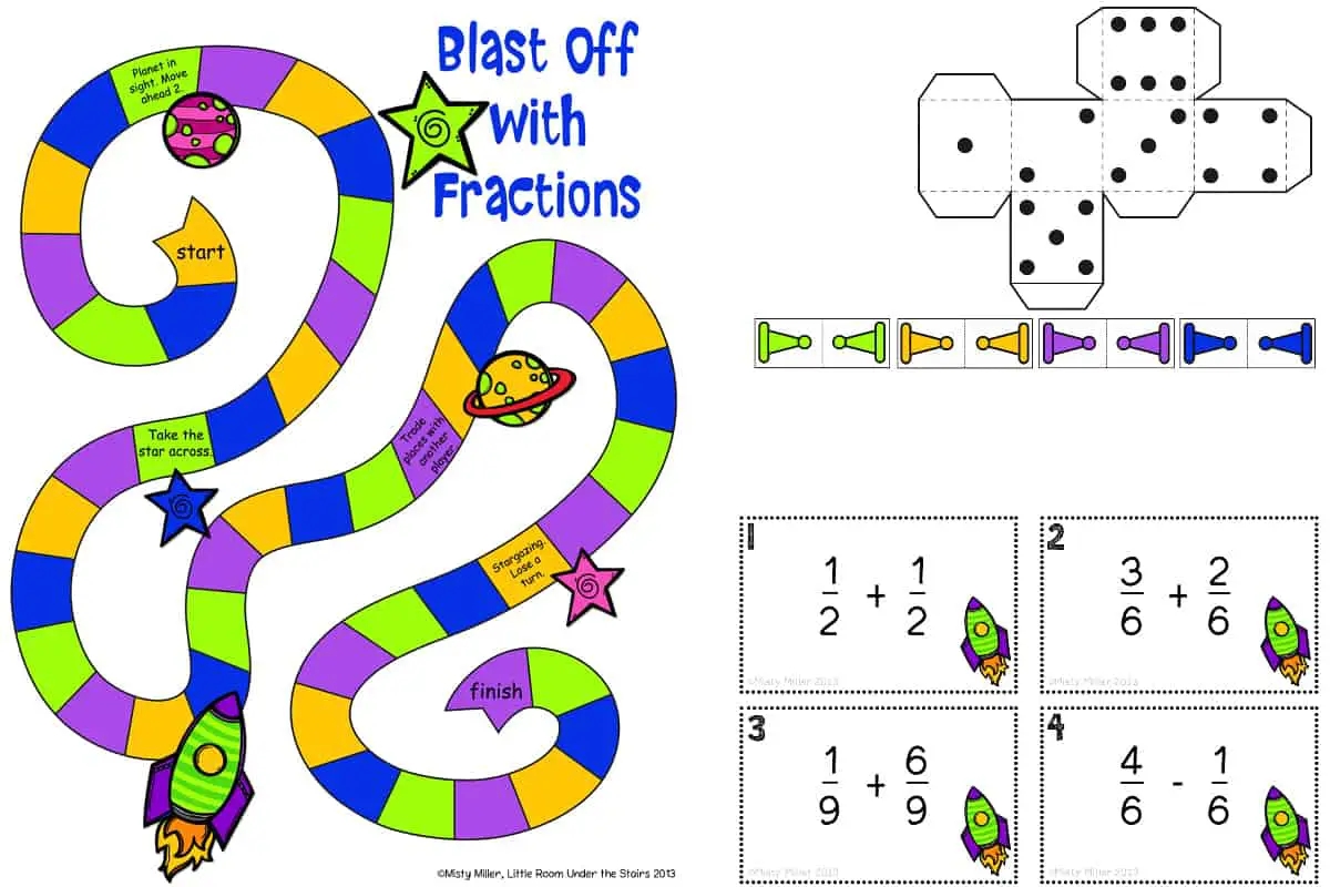 Printable Fraction Games Printable Word Searches
