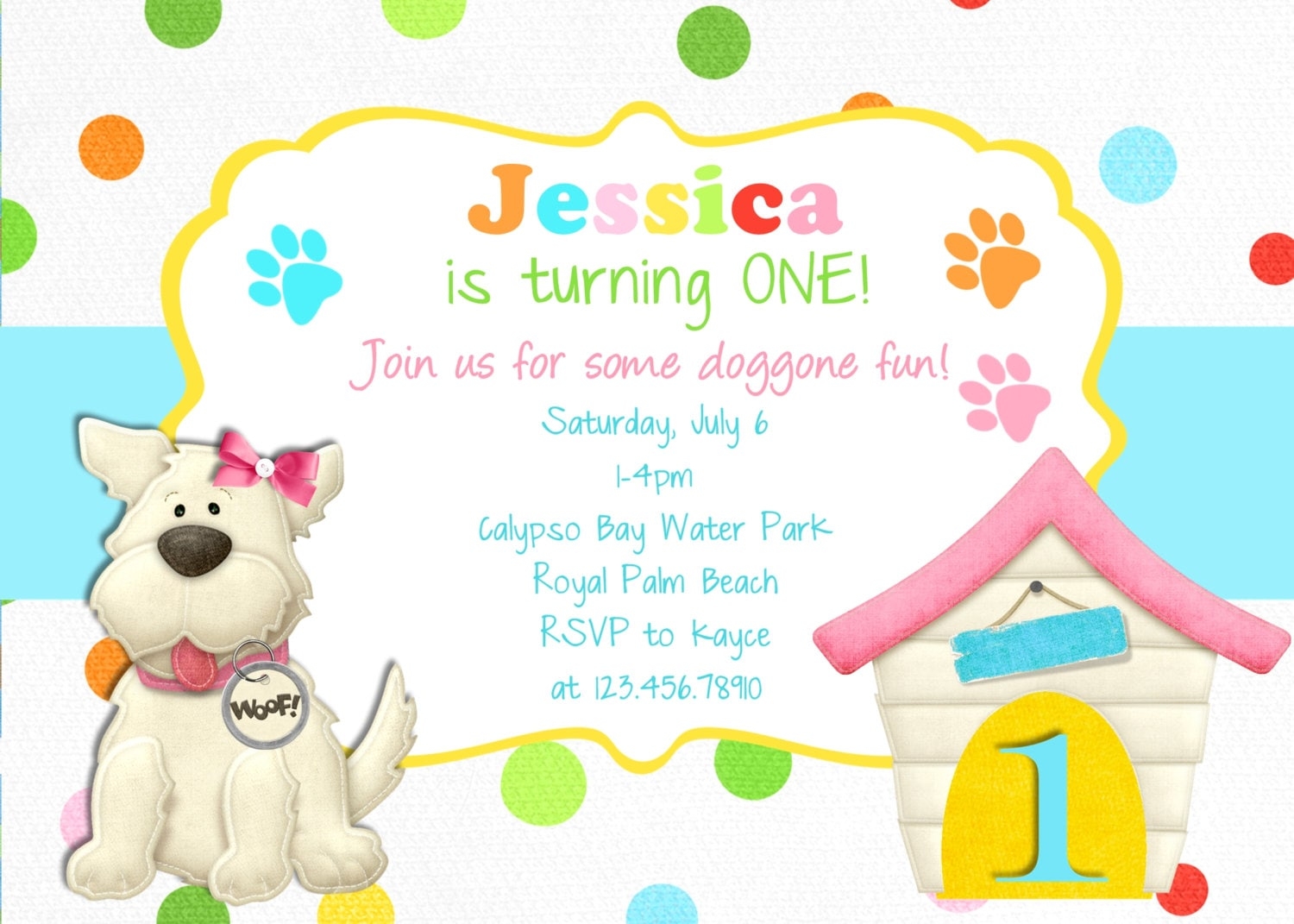 Printable Free Dog Party Invitation Template Free Templates Printable