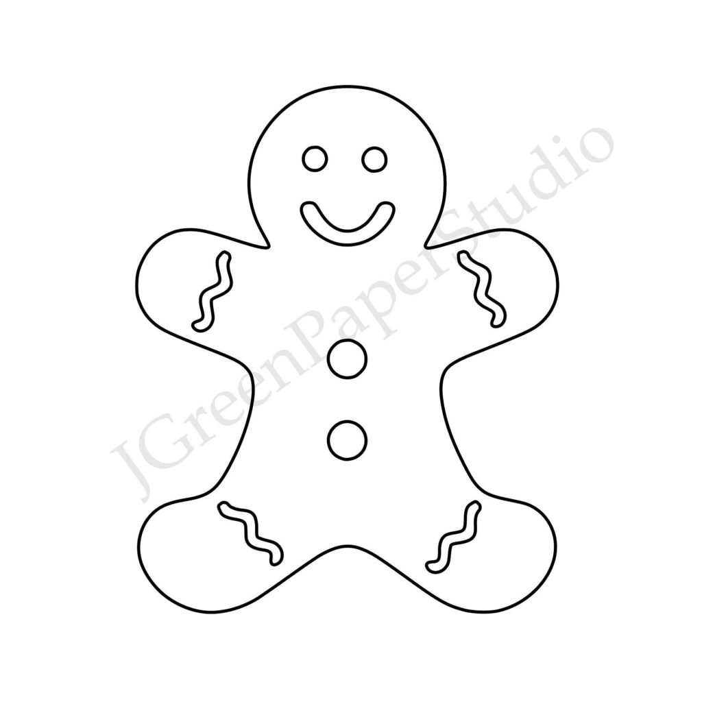 free printable gingerbread template