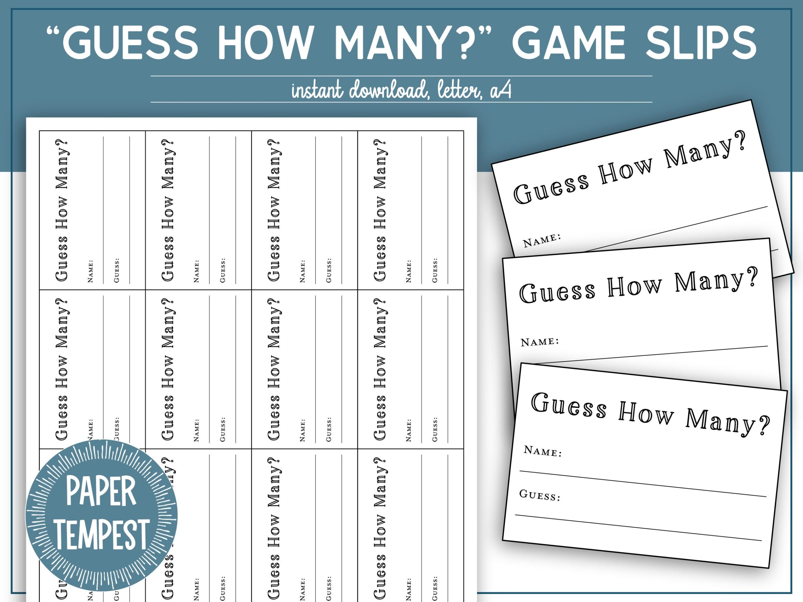 guess the picture printable