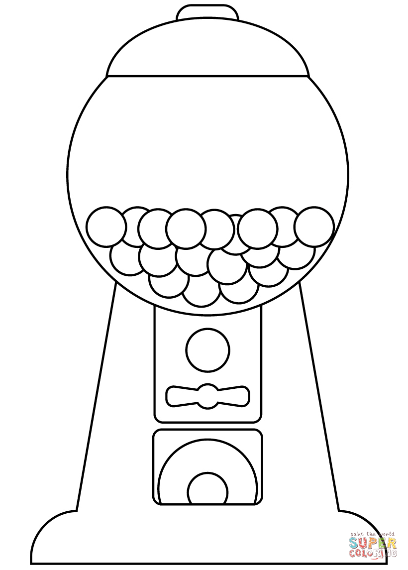 Printable Gumball Machine Template Free Printable