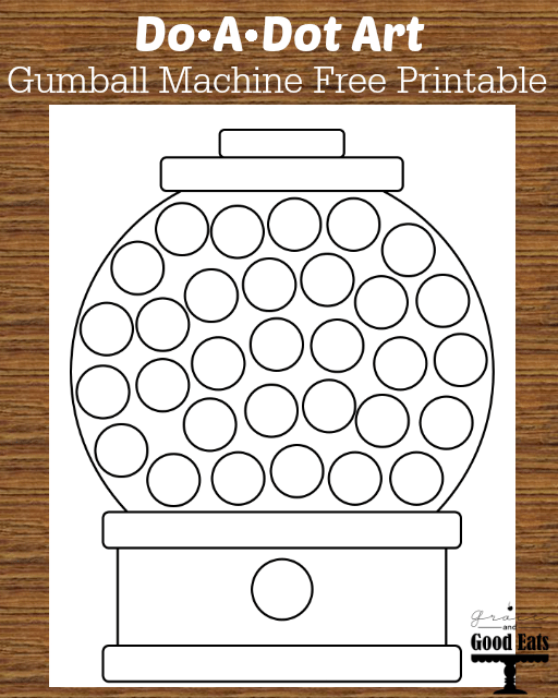 free printable gumball machine template