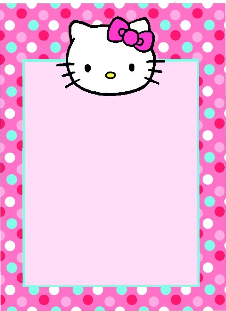 Printable Hello Kitty Invitation Template Blank Printable Templates