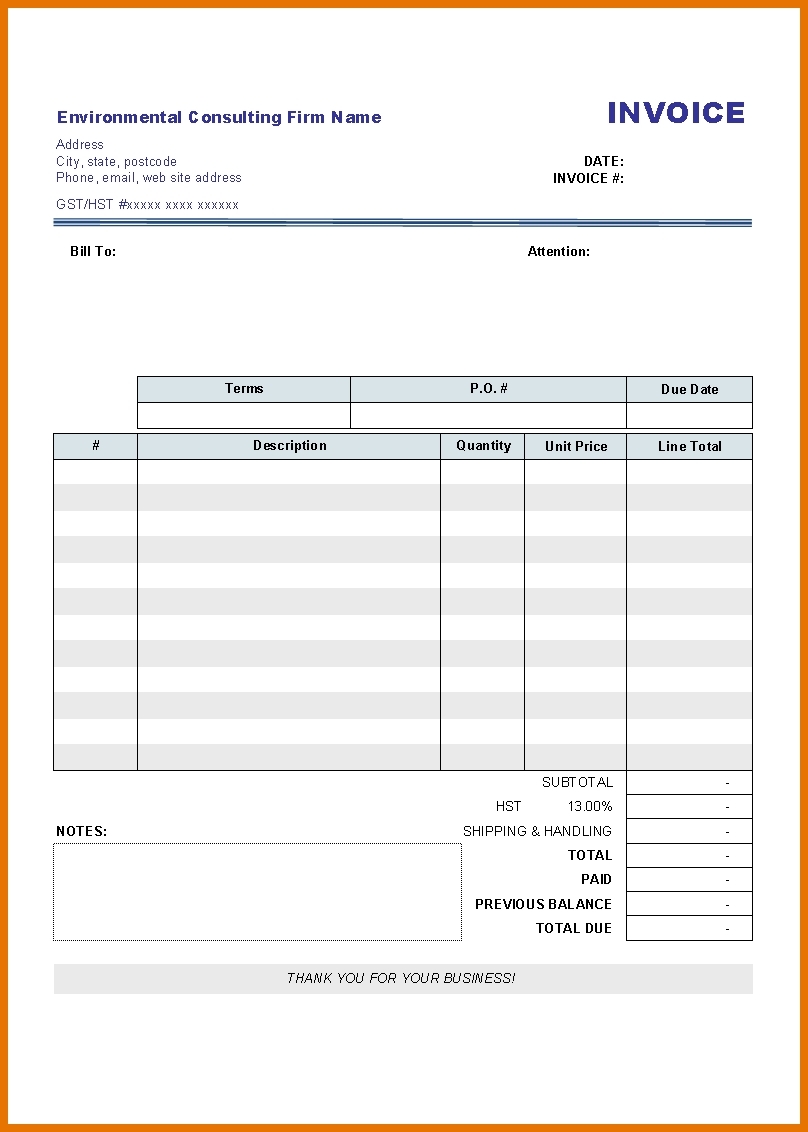 free printable invoice templates word