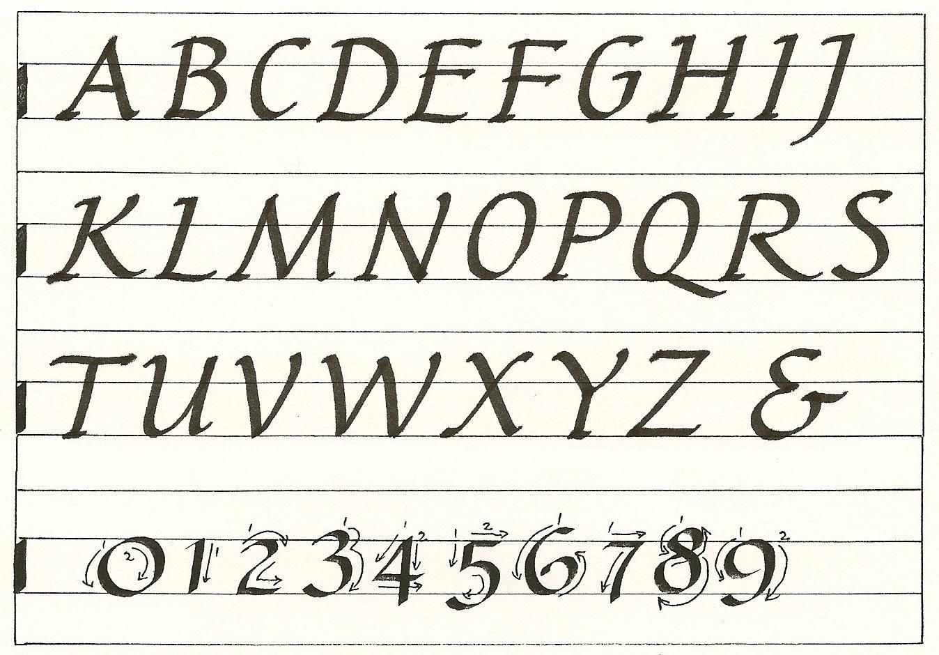 free printable italic calligraphy worksheets