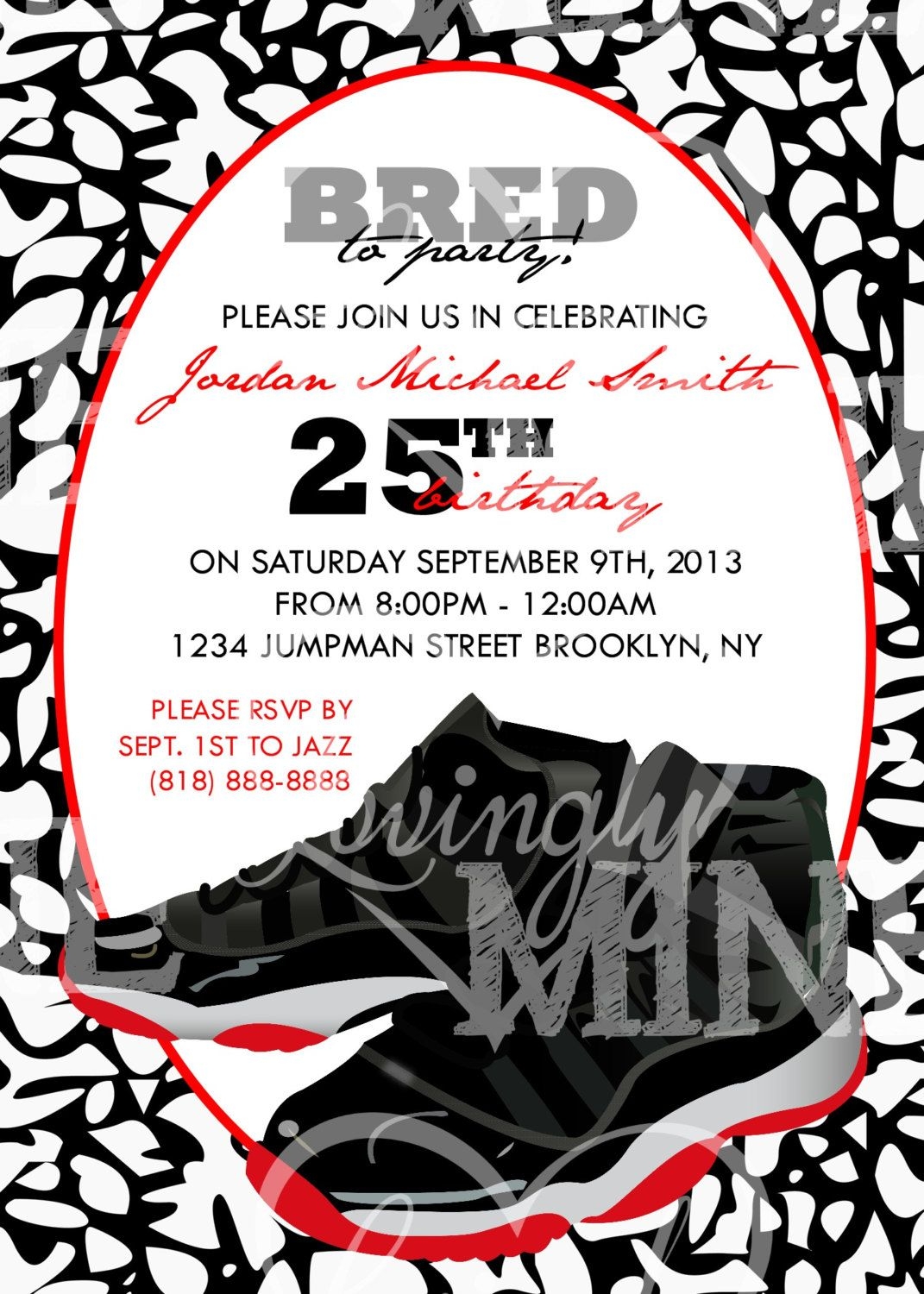 printable jordan invitation template