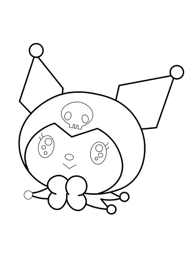 Kawaii Kuromi Coloring Page