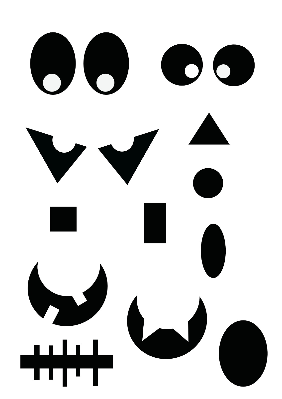 Printable Kids Ghost Face Template FREE Printable Online