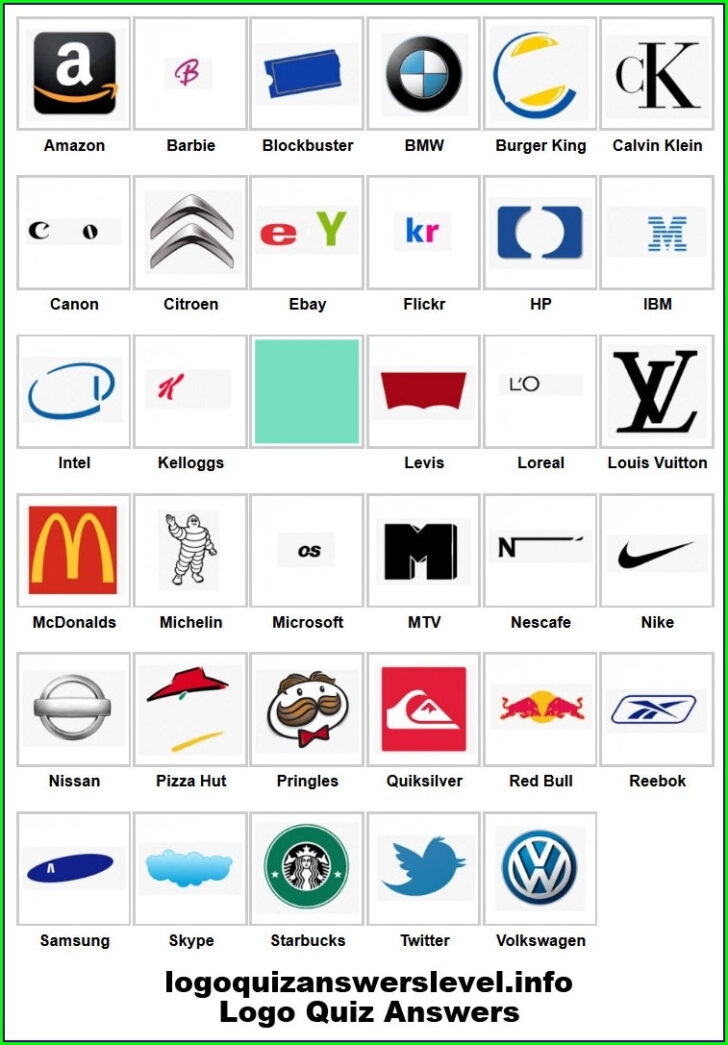 printable logo picture quiz