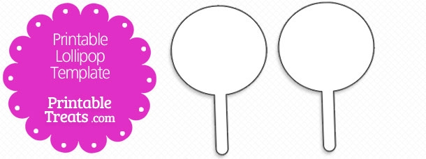 Printable Lollipop Template Printable Treats