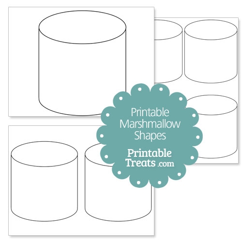 Printable Marshmallow Shape Template Printable Treats