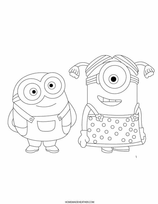 Minion Coloring Pages Printable