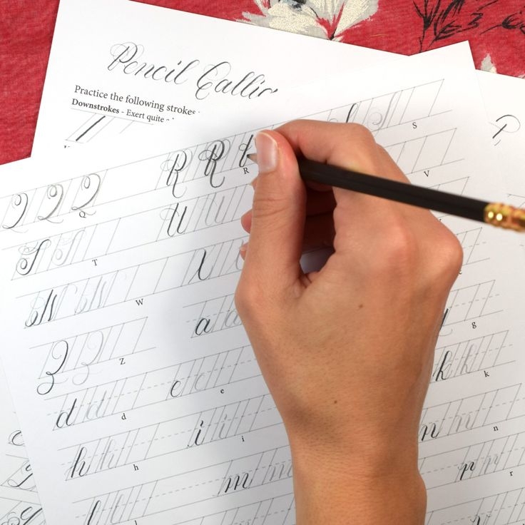 Printable Pencil Calligraphy Worksheet The Postman 39 s Knock Pencil 