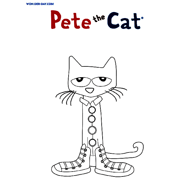 Printable Pete Cat Coloring Pages Free Printable Coloring Pages