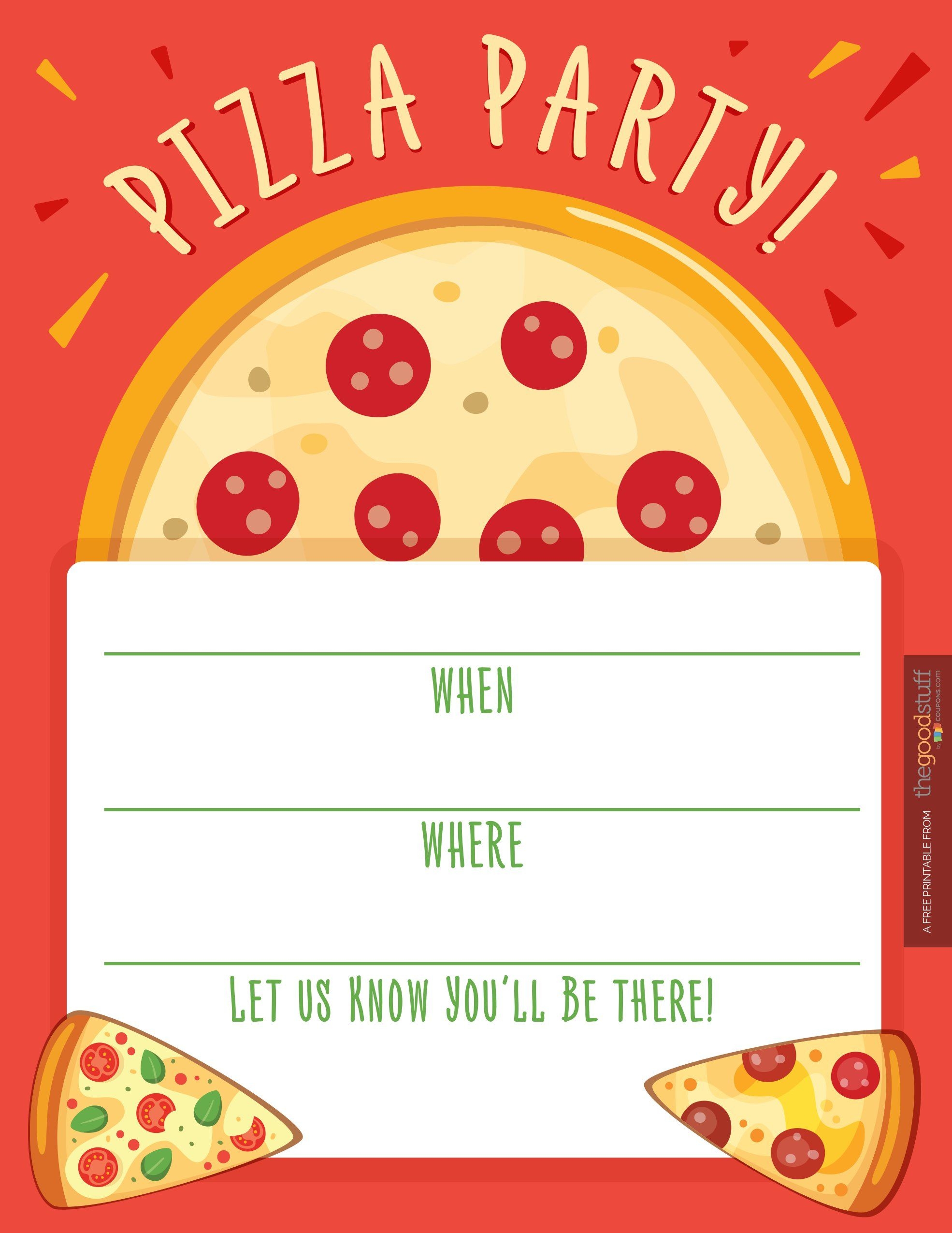 printable pizza party invitation template