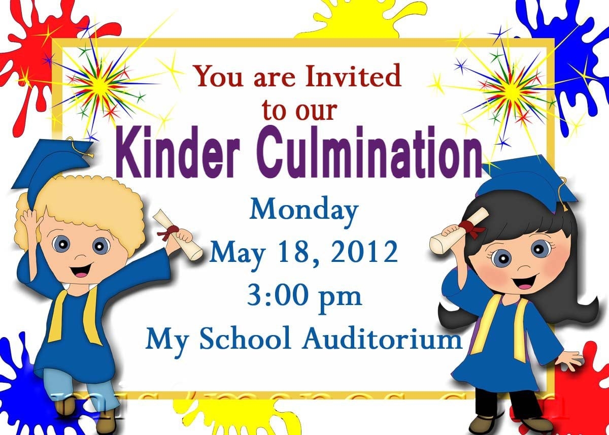 Printable Preschool Graduation Invitation