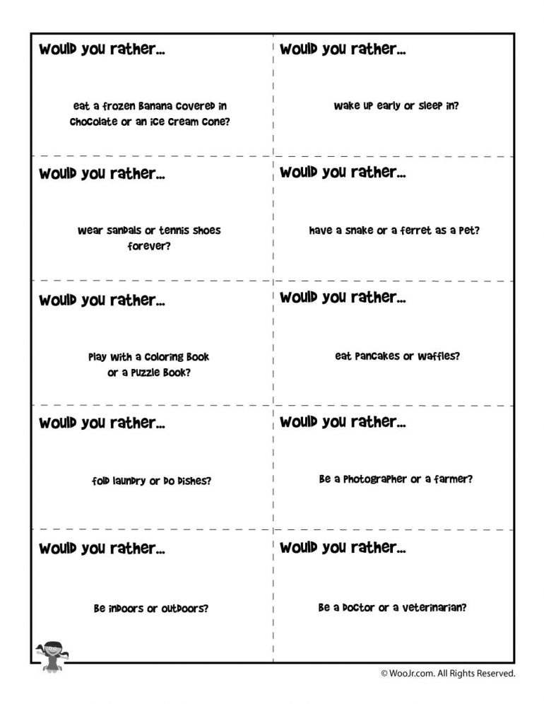 Printable quot Would You Rather quot Game For Kids Woo Jr Kids Activities 