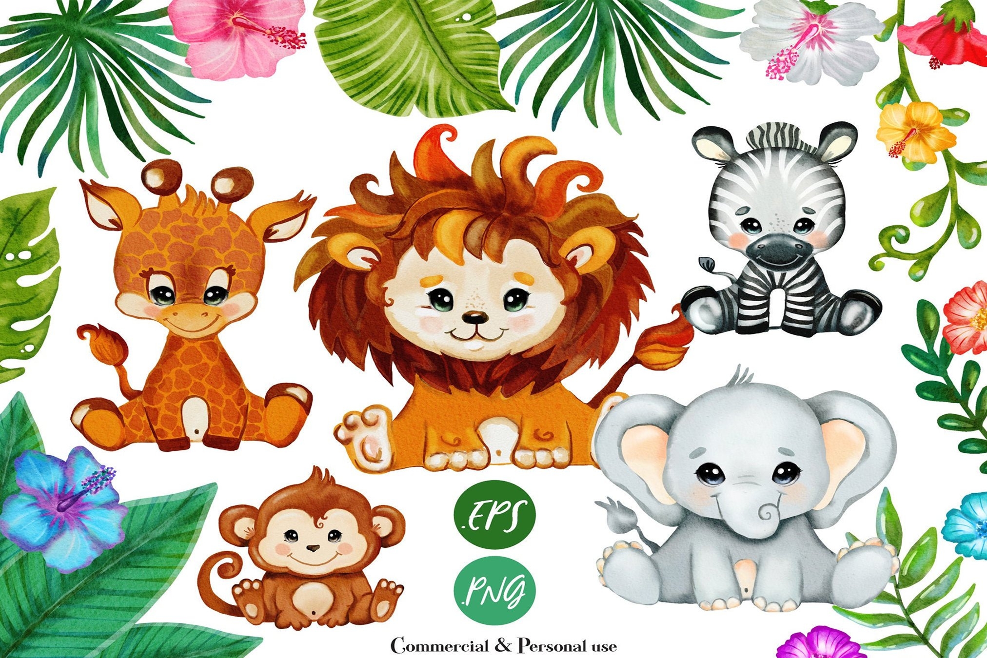 printable pictures of safari animals
