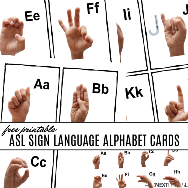 Printable Sign Language Cards For Toddlers Language Worksheets