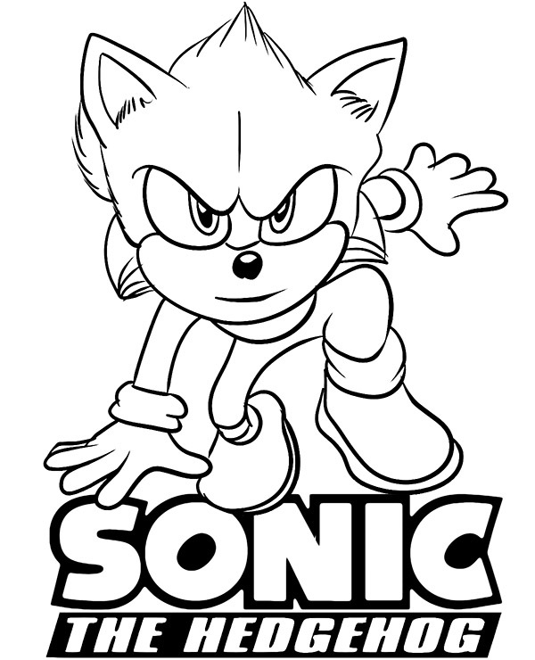 Free Sonic Printable Coloring Pages
