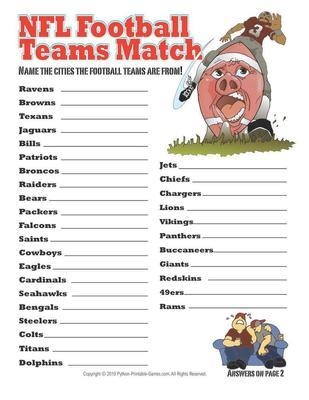 super bowl printable games pdf