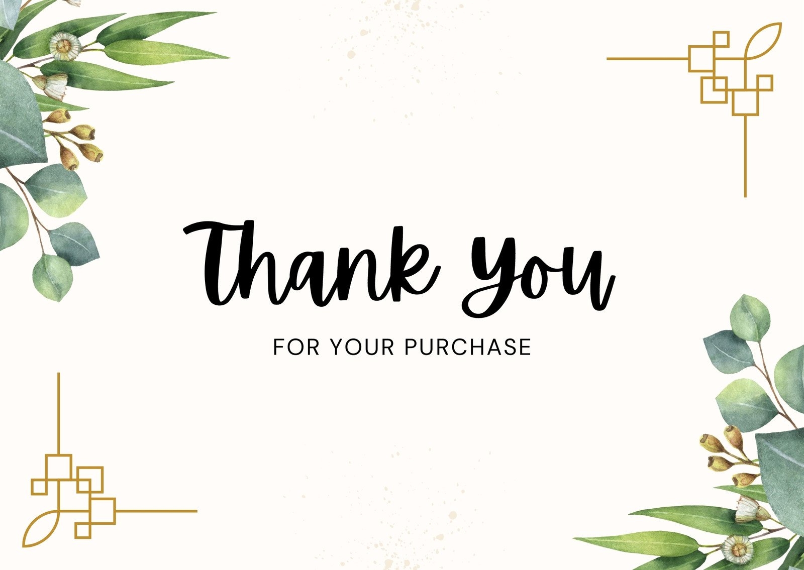 Printable Thank You Order Card For Canva Indigo 58 OFF