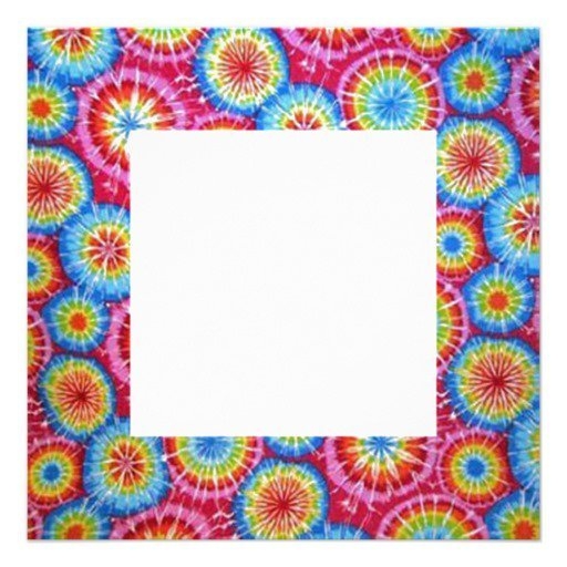 Printable Tie Dye Invitation Template Free Printable Word Searches