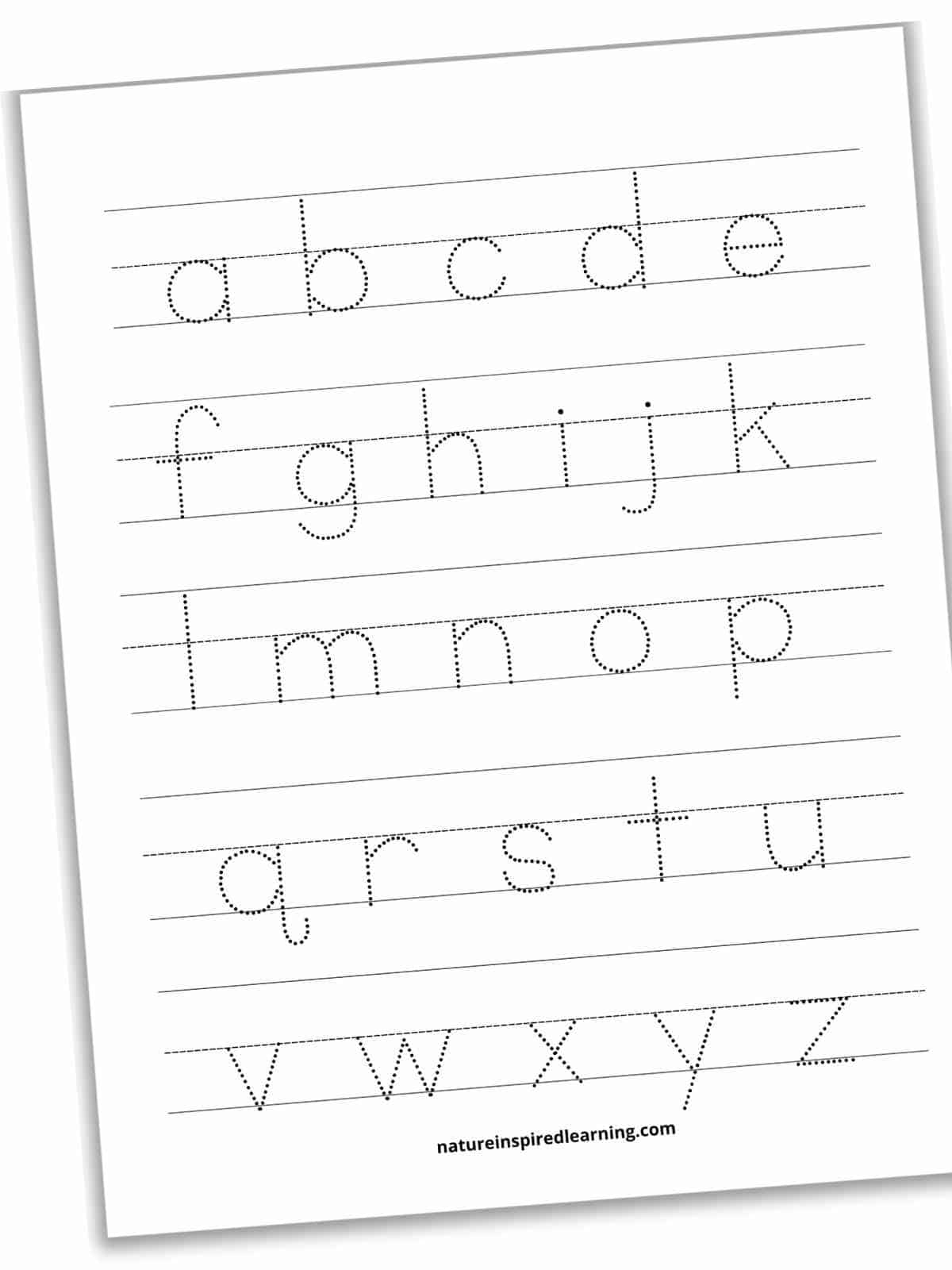 a tracing worksheets