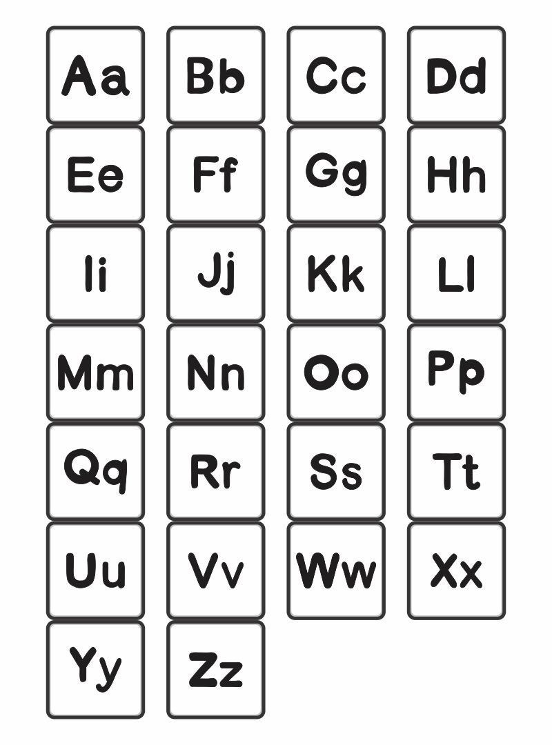 alphabet upper and lowercase printable cards