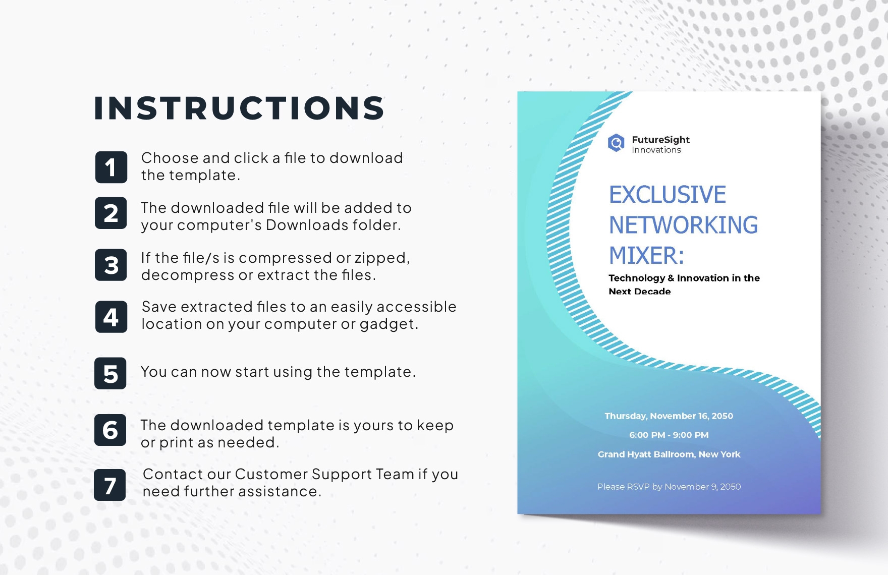 Professional Invitation Template In Illustrator Word PDF Download