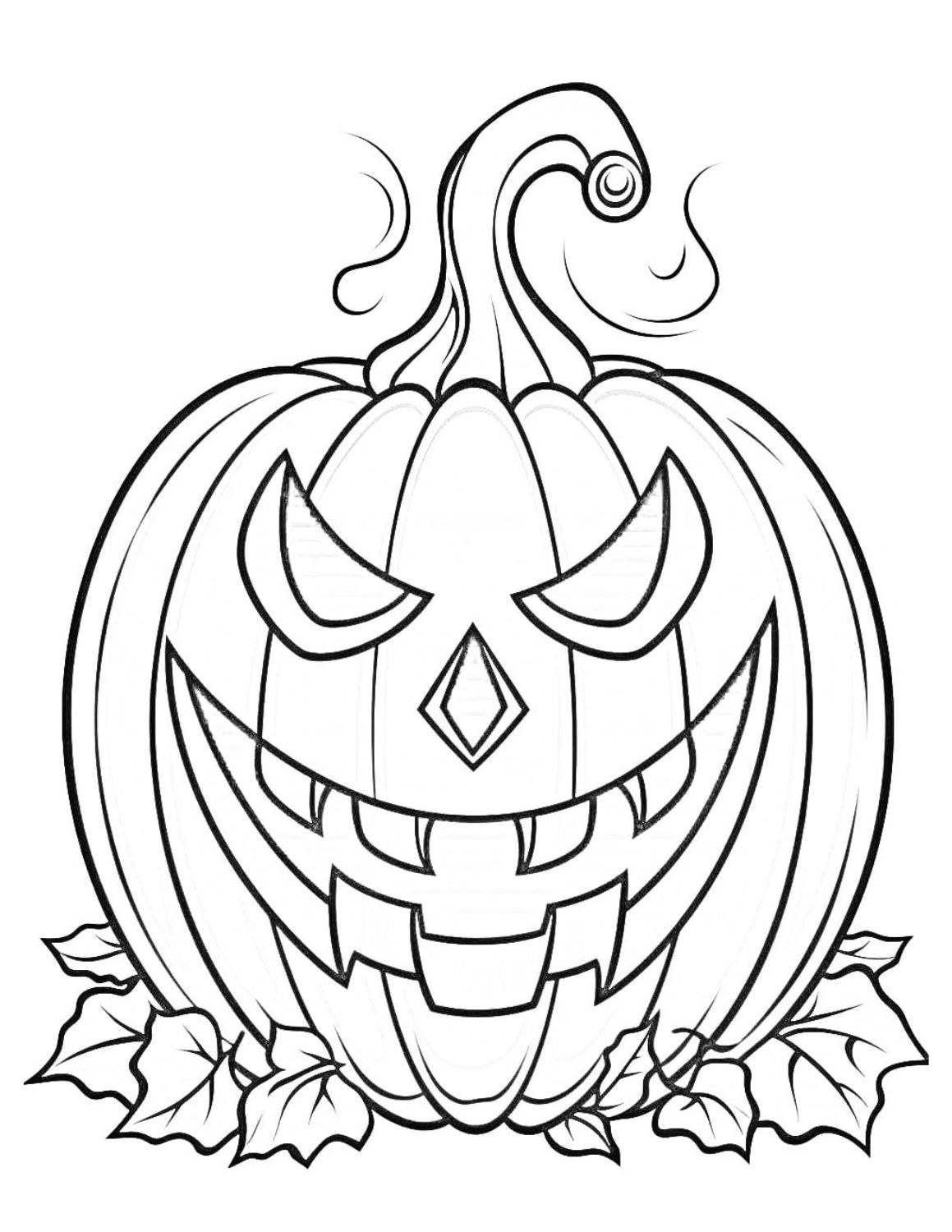 Pumpkin Carving Coloring Page Coloring Pages