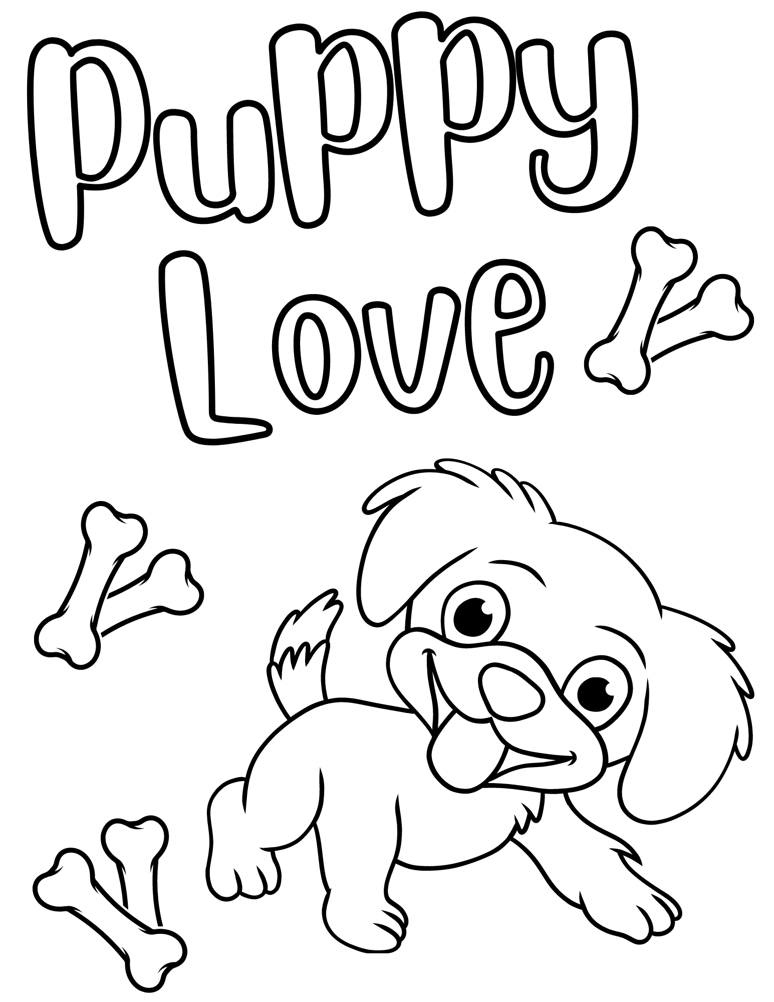 Dogs Free Coloring Pages