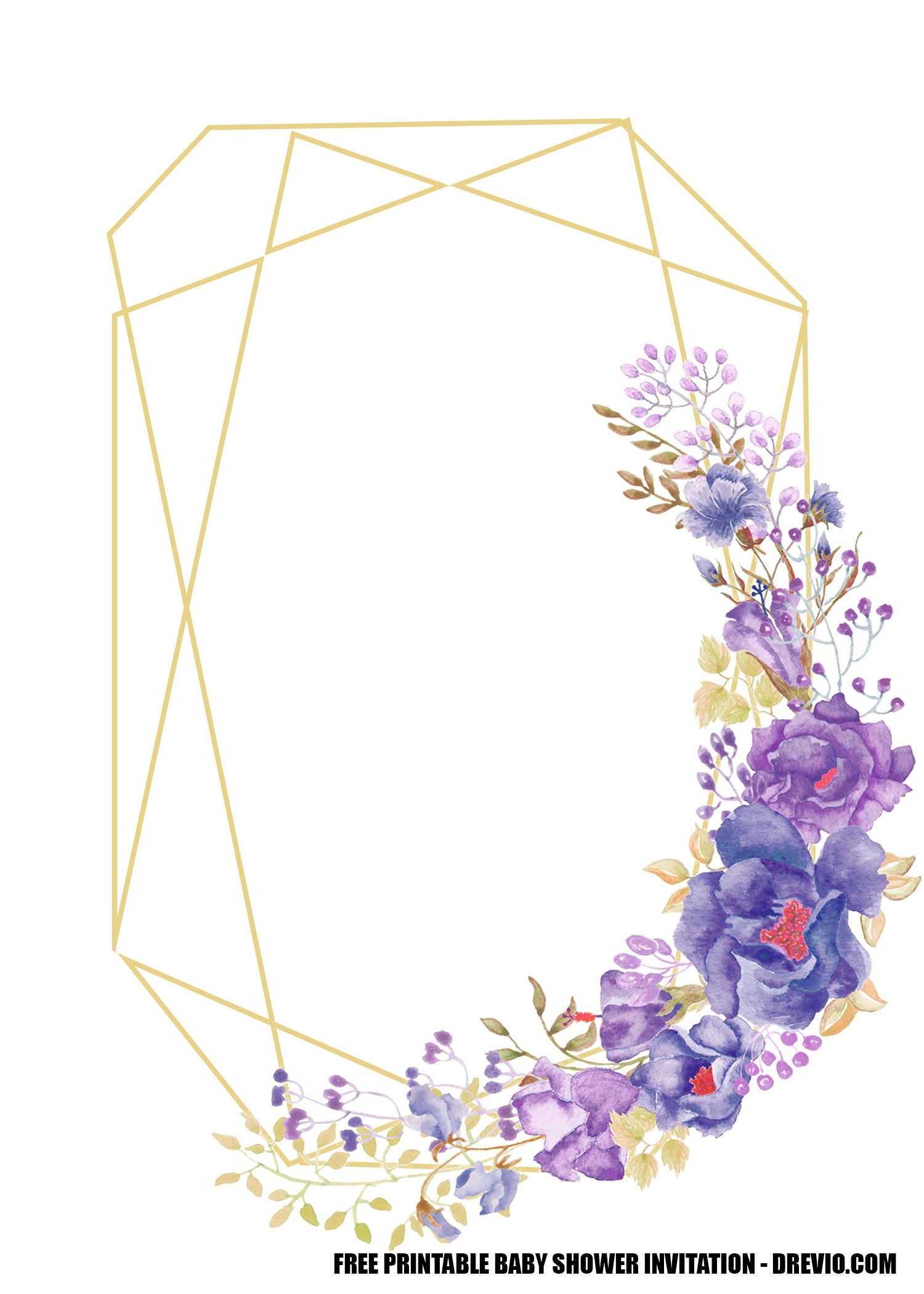 Purple And Gold Wedding Invitation Templates Jenniemarieweddings