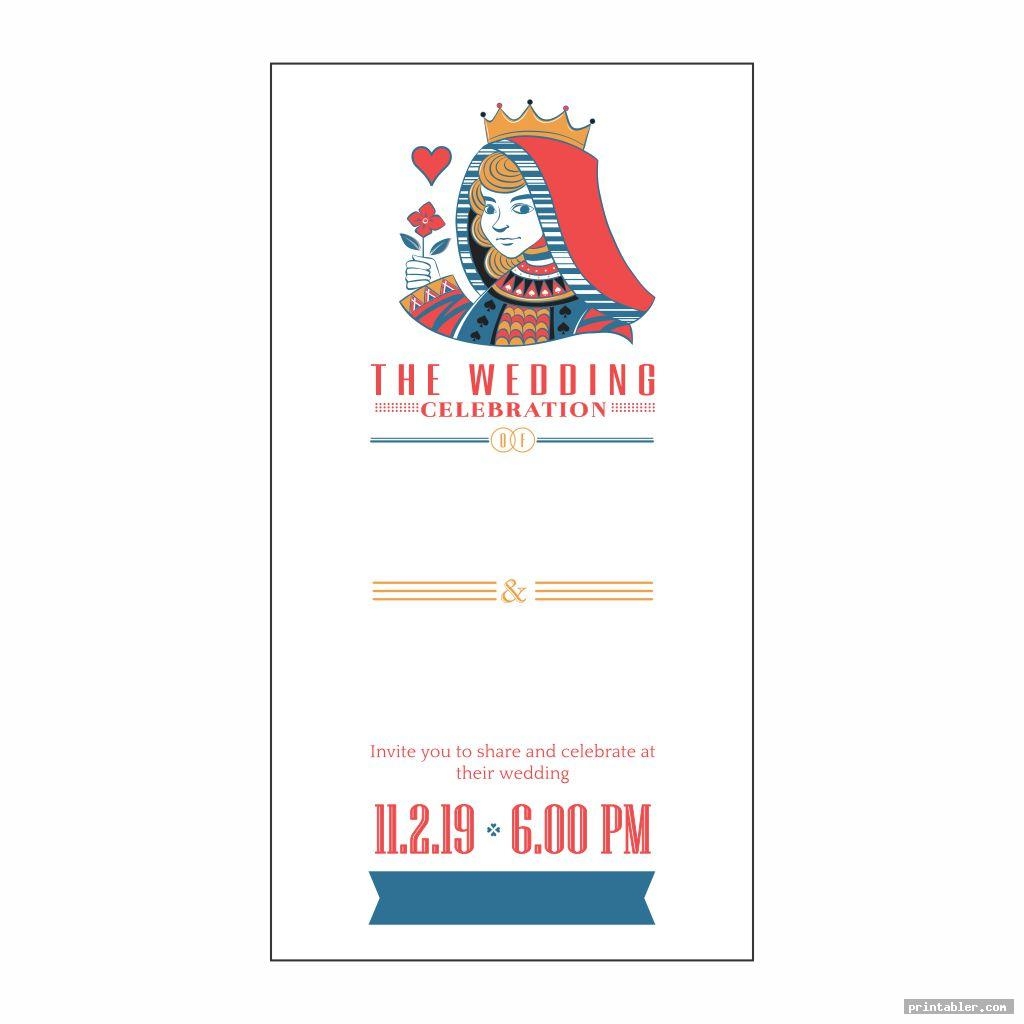 queen of hearts invitation template free