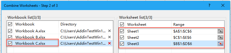 combine all worksheets into one