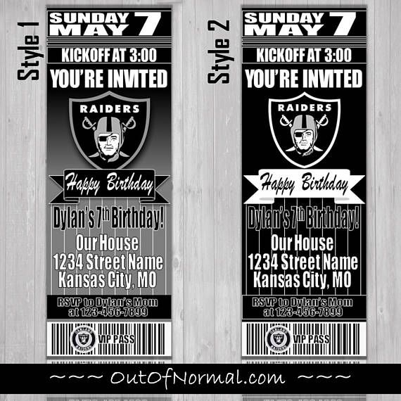 Raiders Invitation Template Printable Word Searches