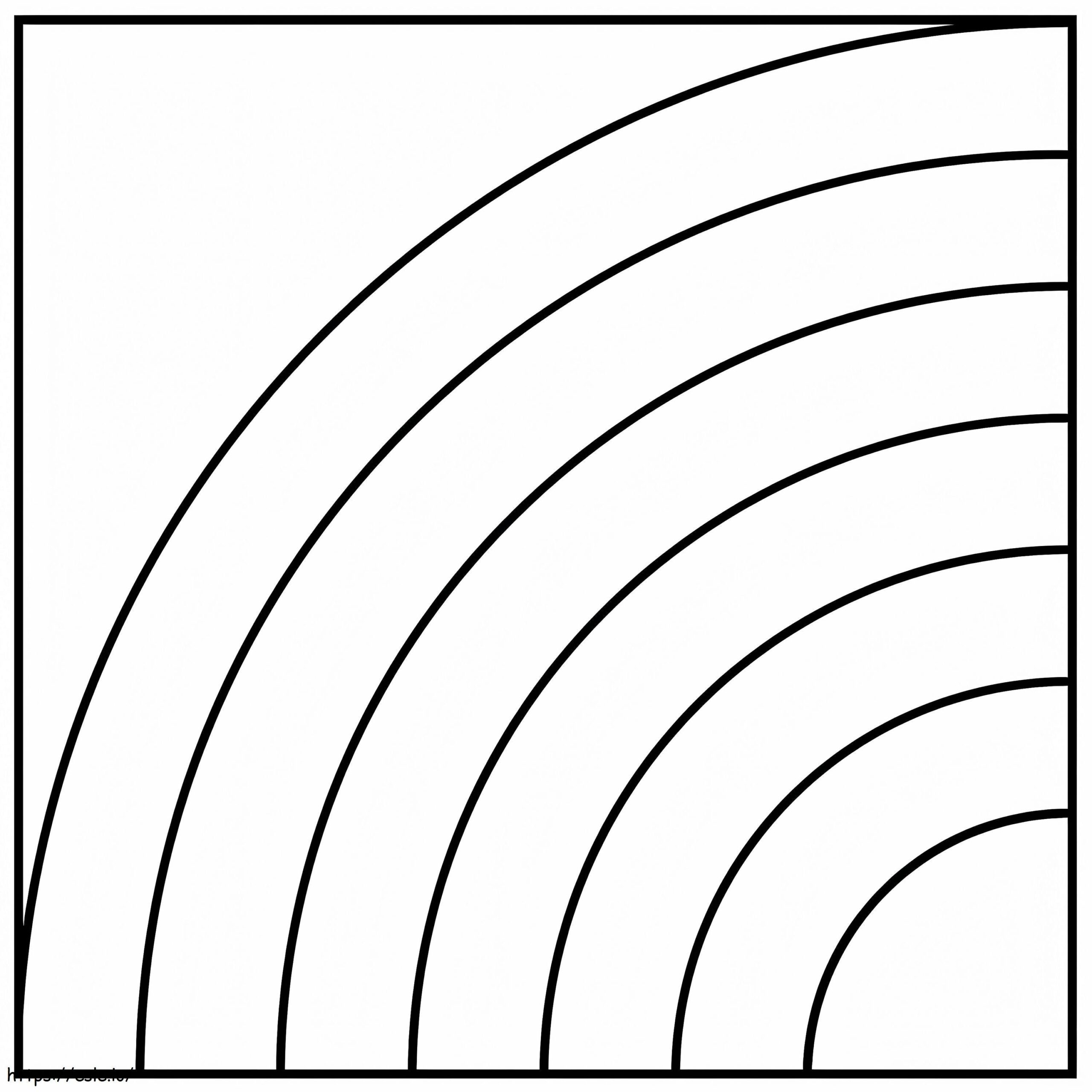 Rainbow Free Coloring Page