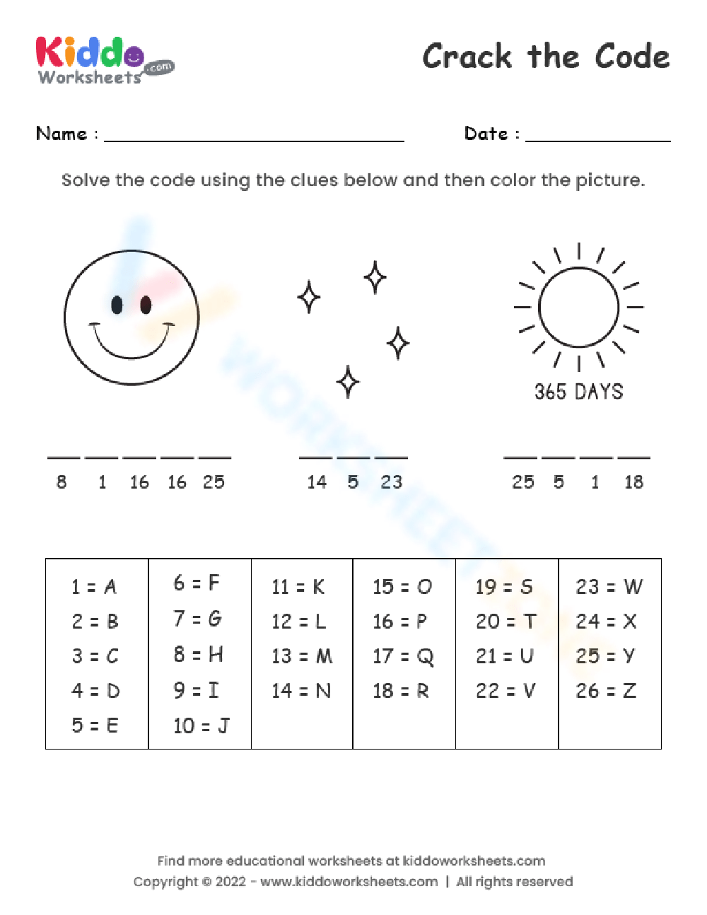 Rainbow Secret Code Word Cards Editable Printable Worksheets Library