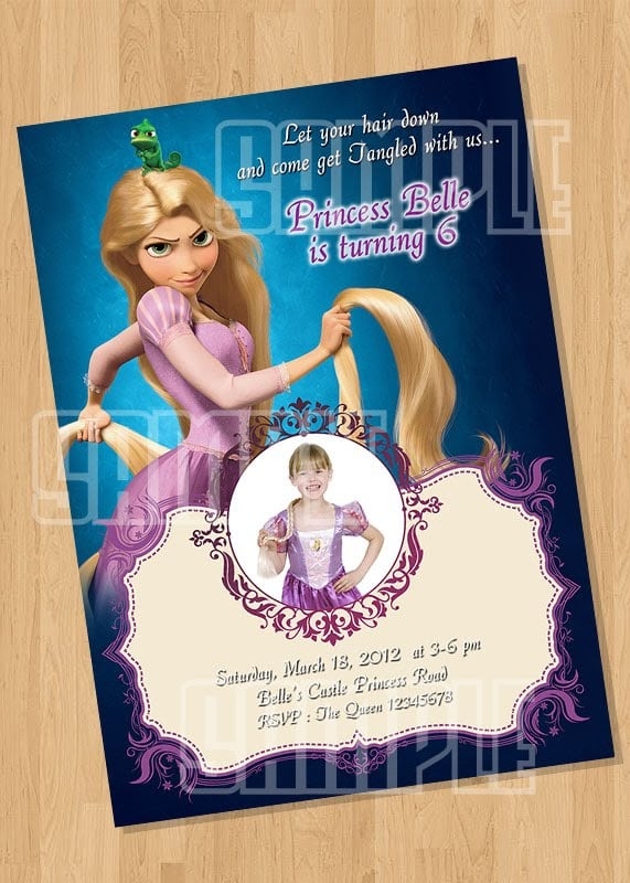 Rapunzel Invitation Template