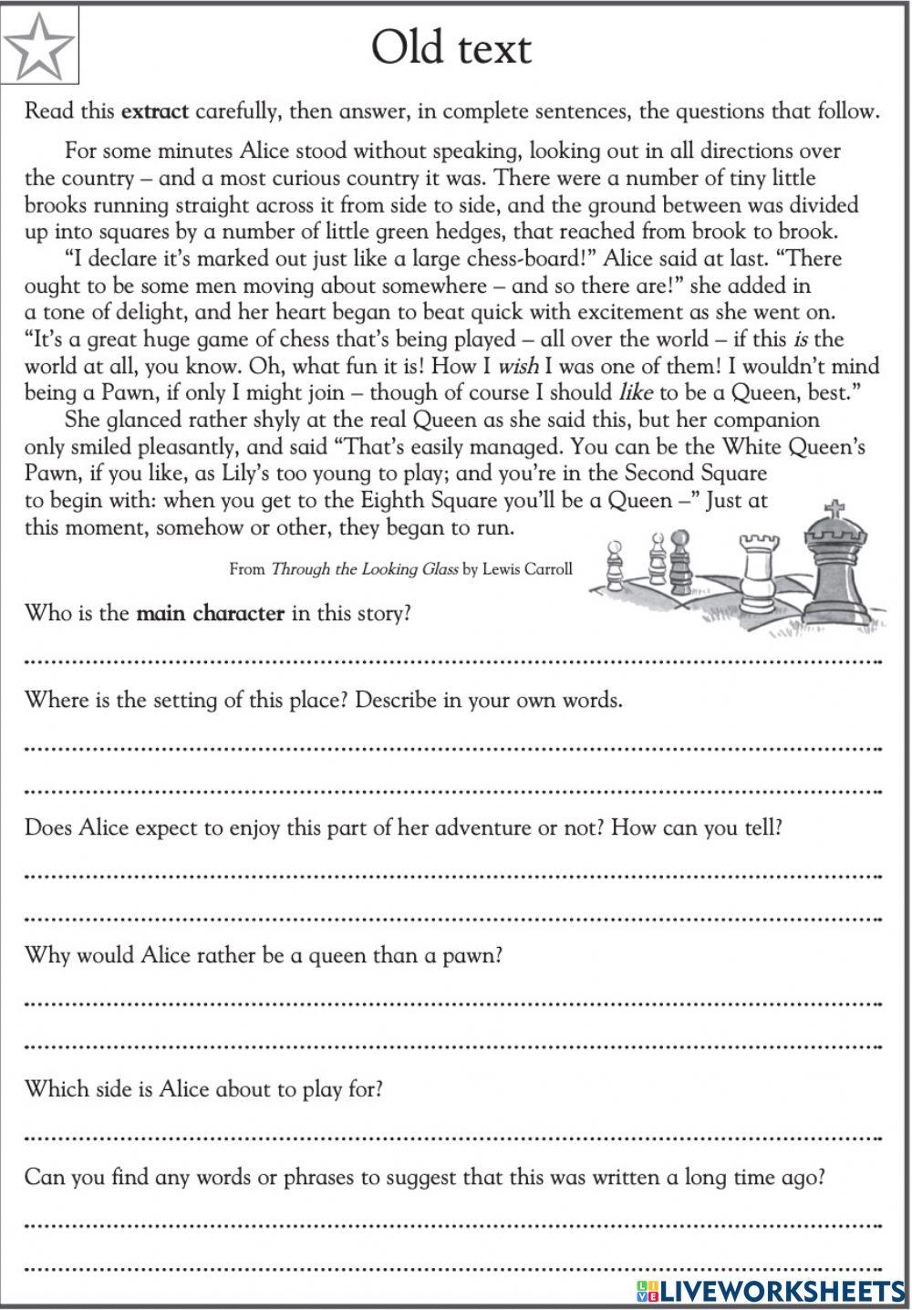 Reading Comprehension Voice Of Nature 4th Grade Reading