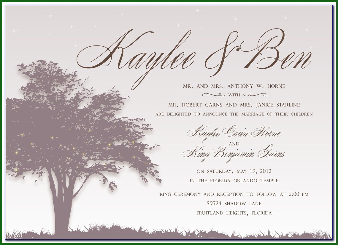 Reception Only Invitation Templates Template 2 Resume Examples 