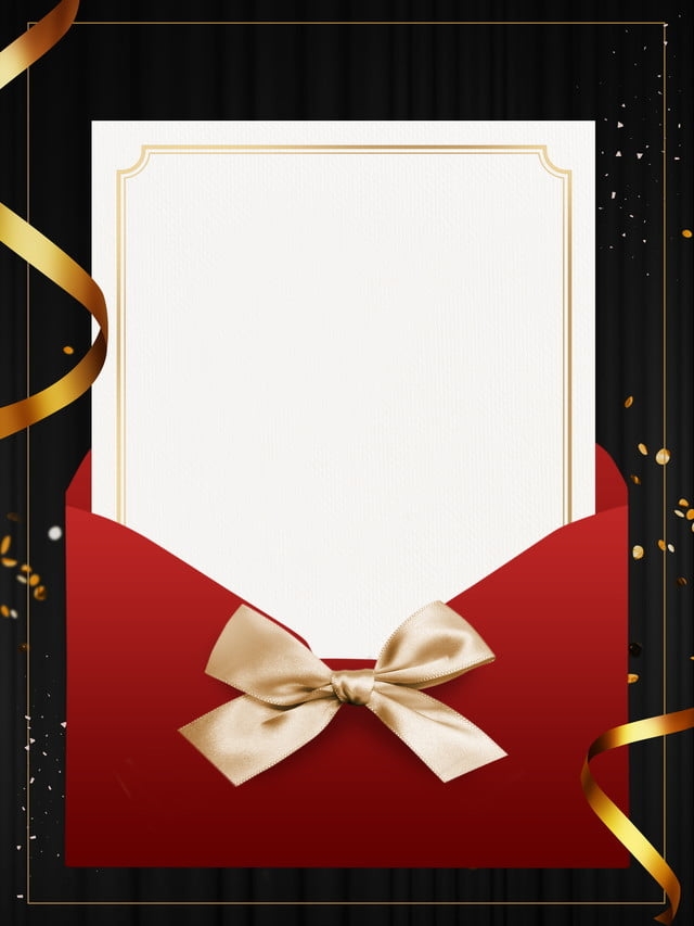 Red Black And White Invitation Template