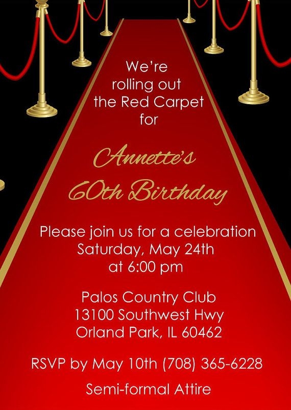 red carpet invitation template free download