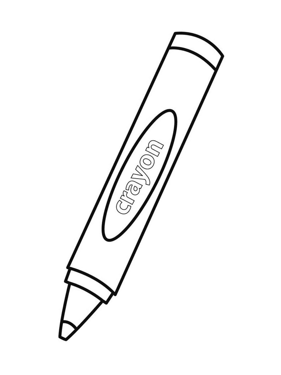 creepy crayon coloring page printable free