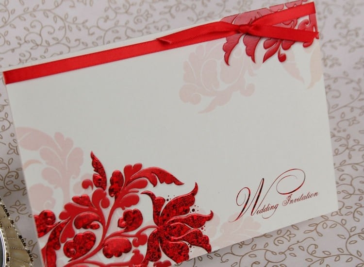 Red Wedding Invitation Templates