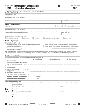 worksheet a for regular withholding allowances