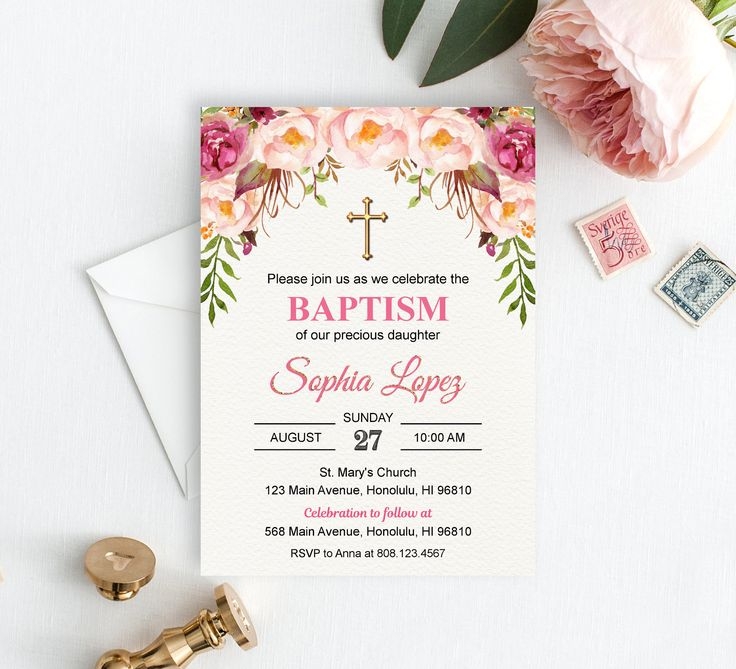 Religious Invitation Card Template