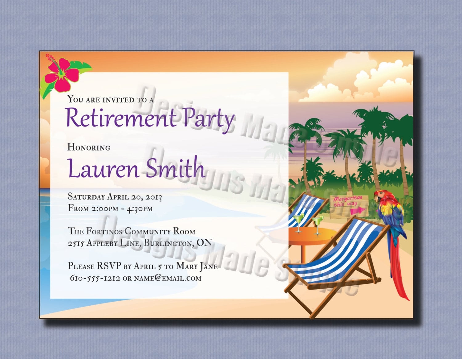 Retirement Dinner Invitation Template